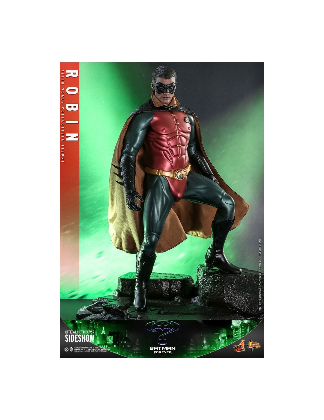 DC Comics, Figurine articulée Robin de 10 cm avec 3 accessoires mystère