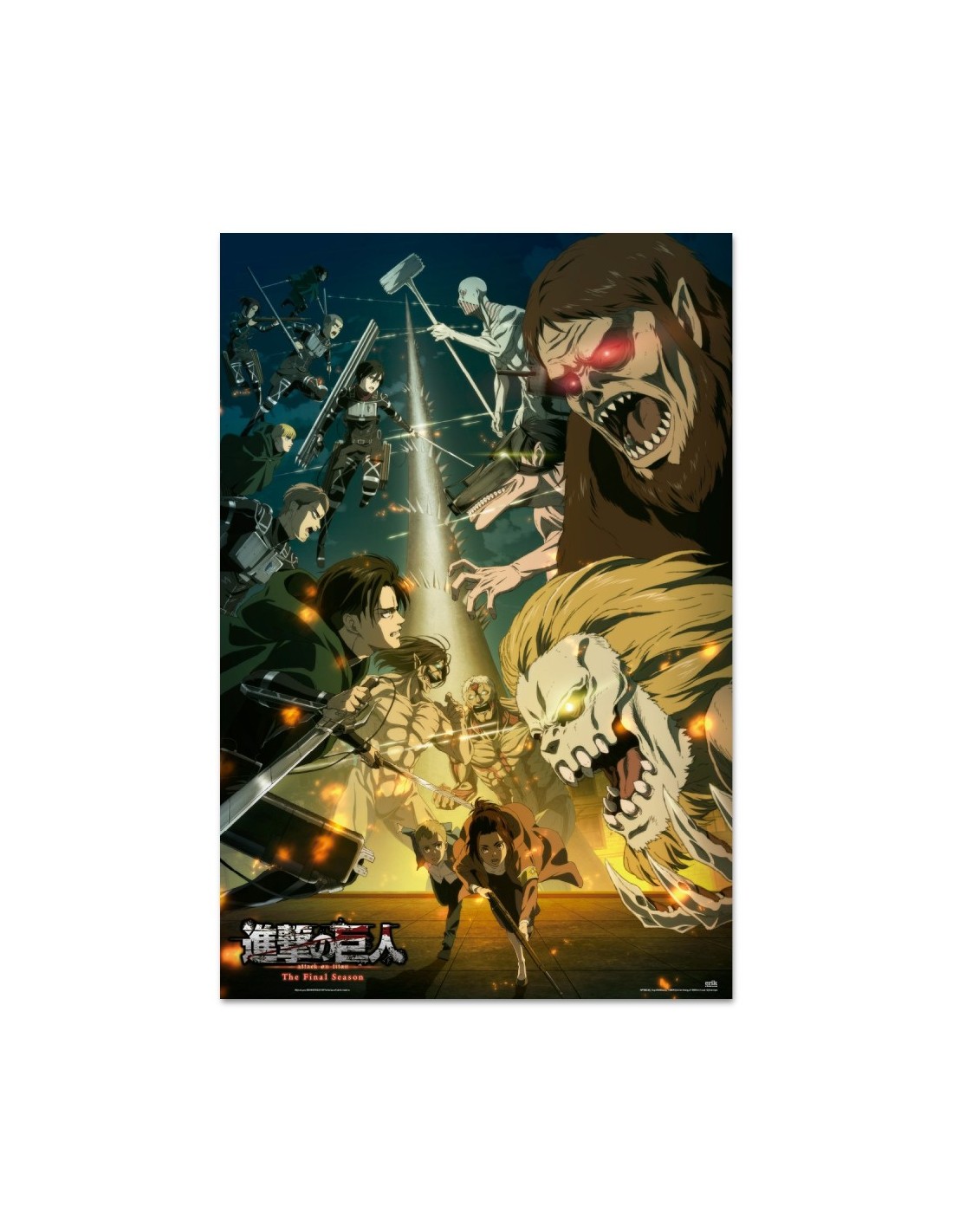 Poster Ataque a los titanes Shingeki no Kyojin Paradis VS Marley GPE5832